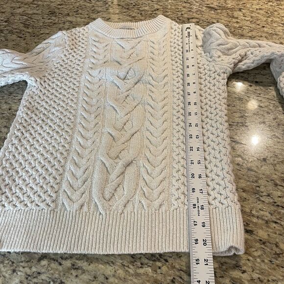 Nili Lotan Target Fisherman Sweater Size XXS Cream Cable Knit Preppy Classic L - Picture 9 of 9